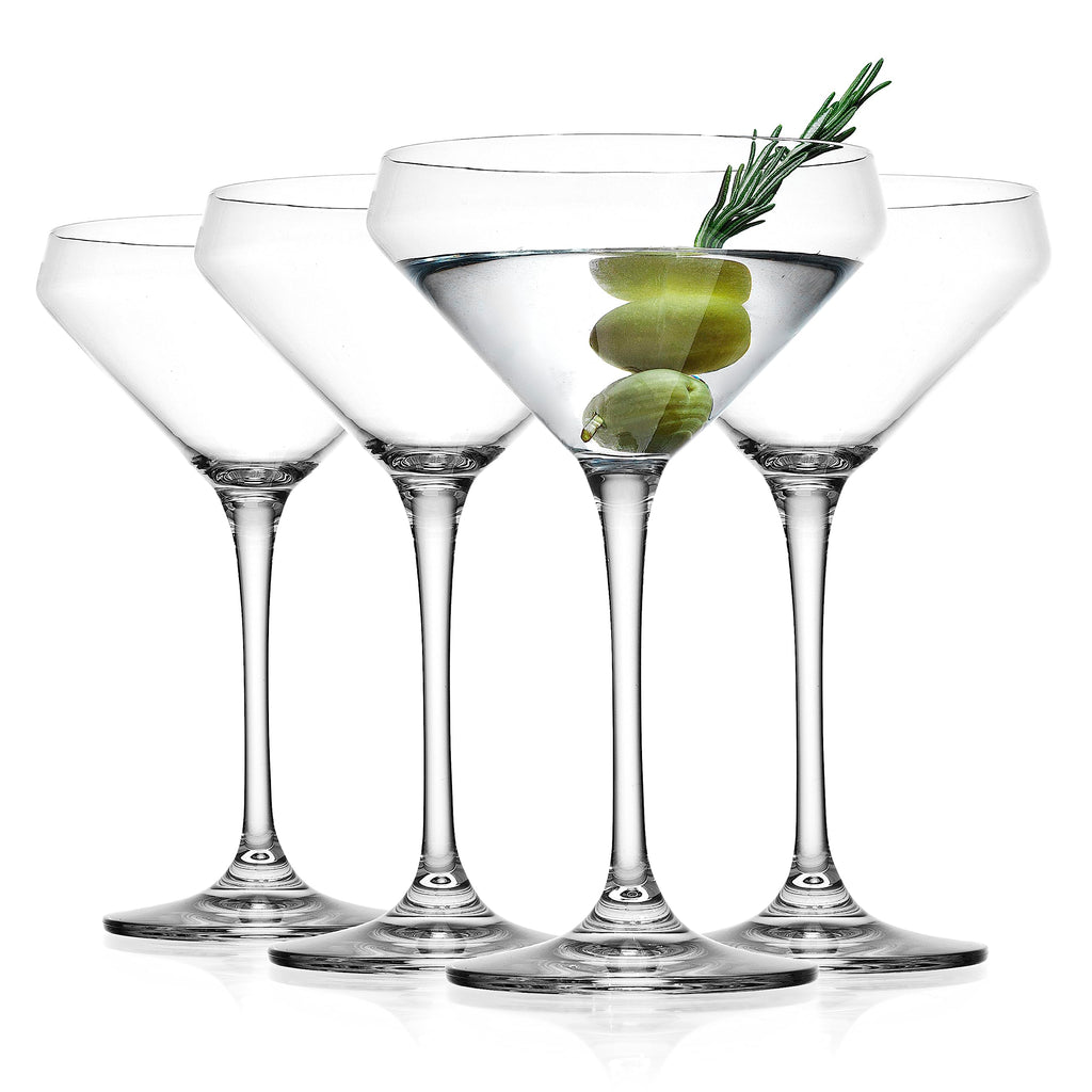 Martini Glasses Set of 4 Stemmed 10.5 Ounce Z982873