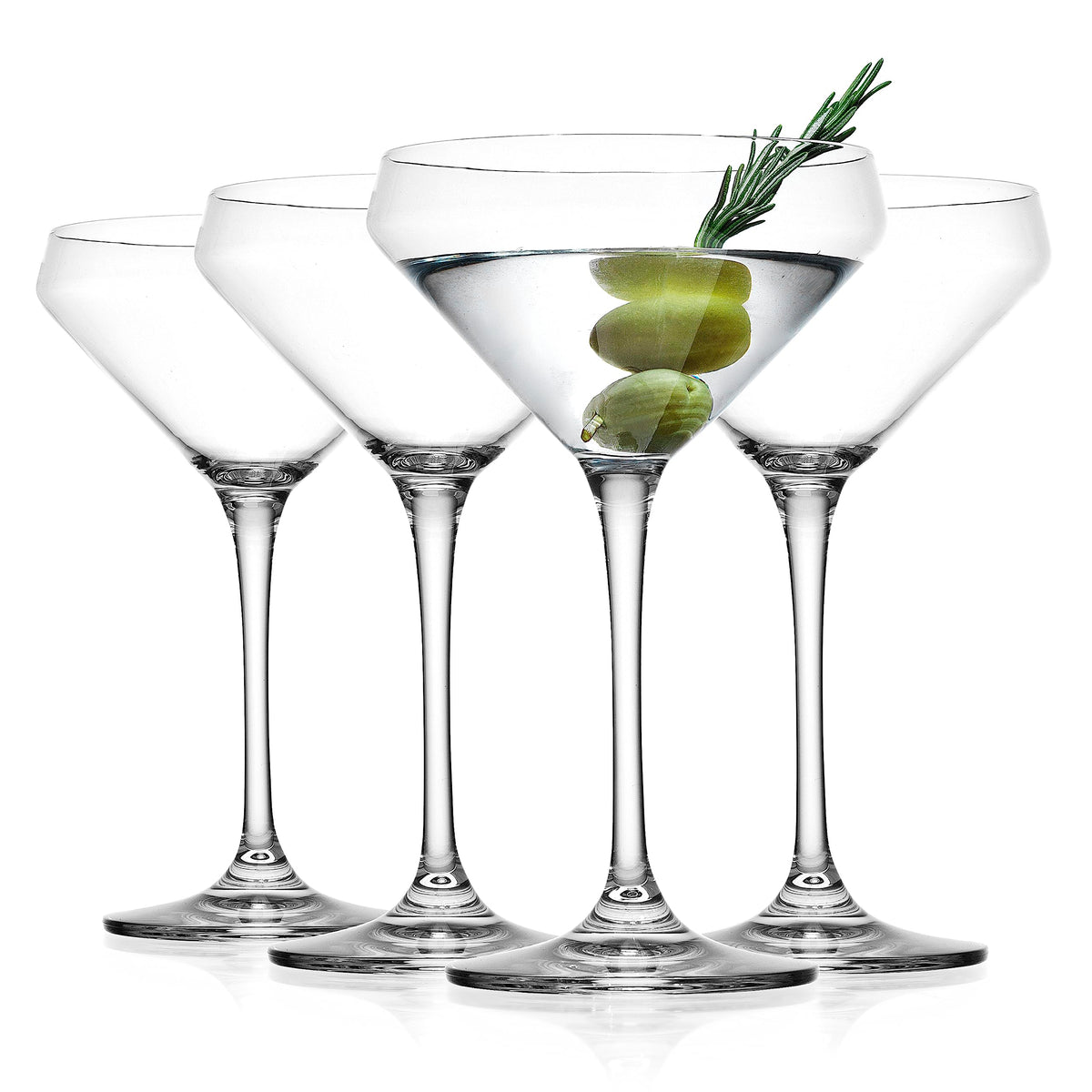 Martini Glasses Set of 4 Stemmed 10.5 Ounce Z982873
