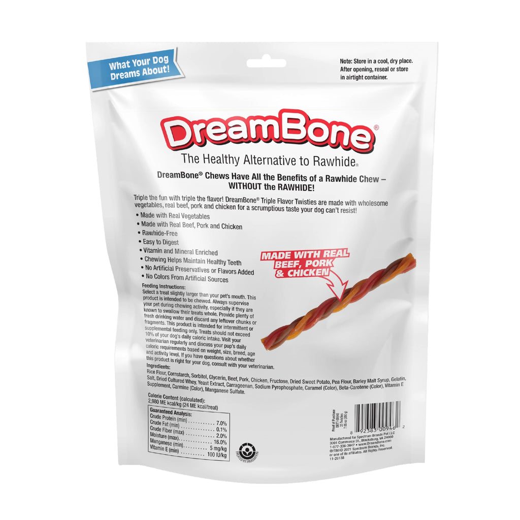 Rawhide-Free Dog Treats with Real Protein, 25 Count J558677