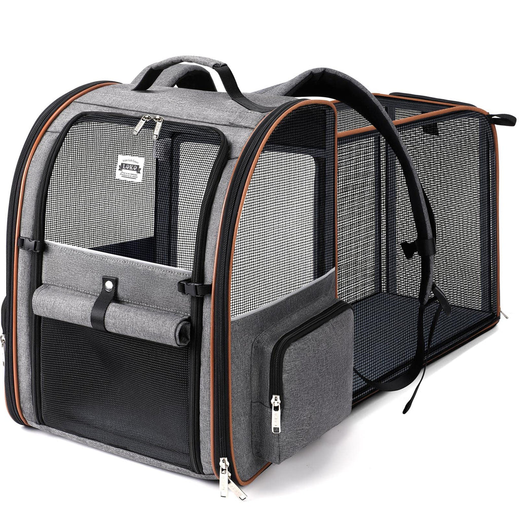 Expandable Cat Carrier Backpack with Sun Shade Q51306