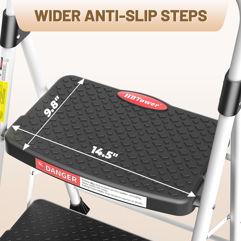 2 Step Ladder with Anti-Slip Pedal Y701