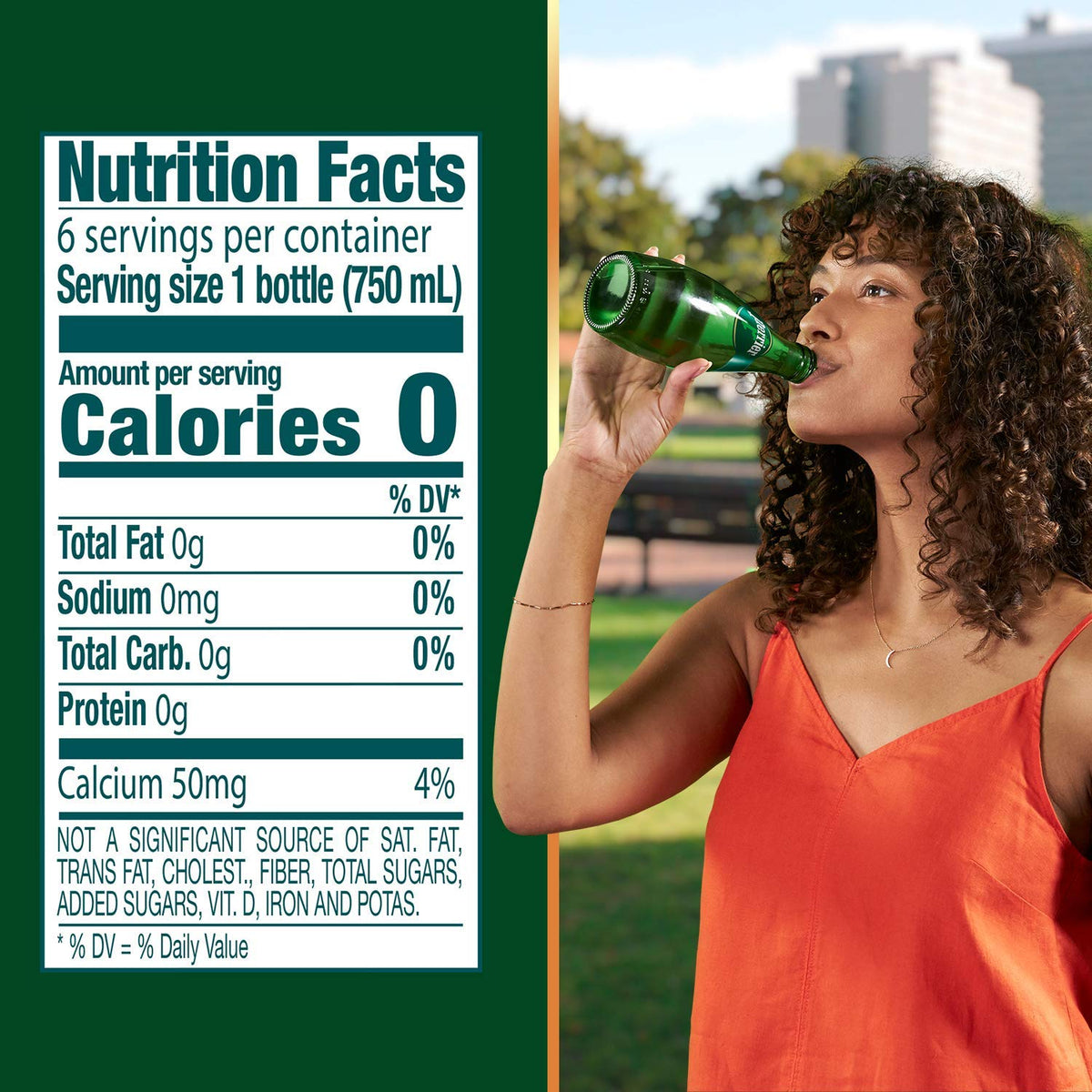 Carbonated Mineral Water 25.3 Fl Oz Glass Bottle Pack of 6 Z519675