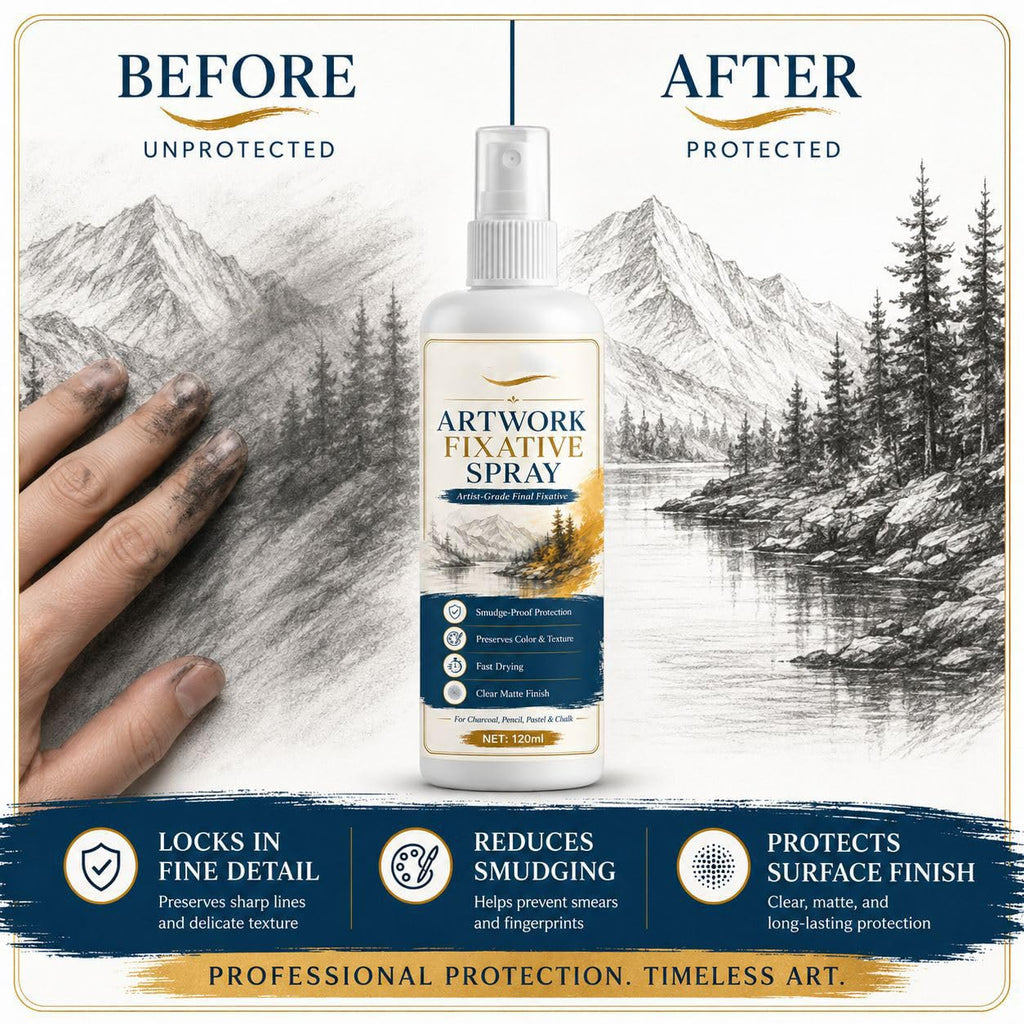 Matte Quick Dry Artwork Fixative Spray 5Pcs J549229