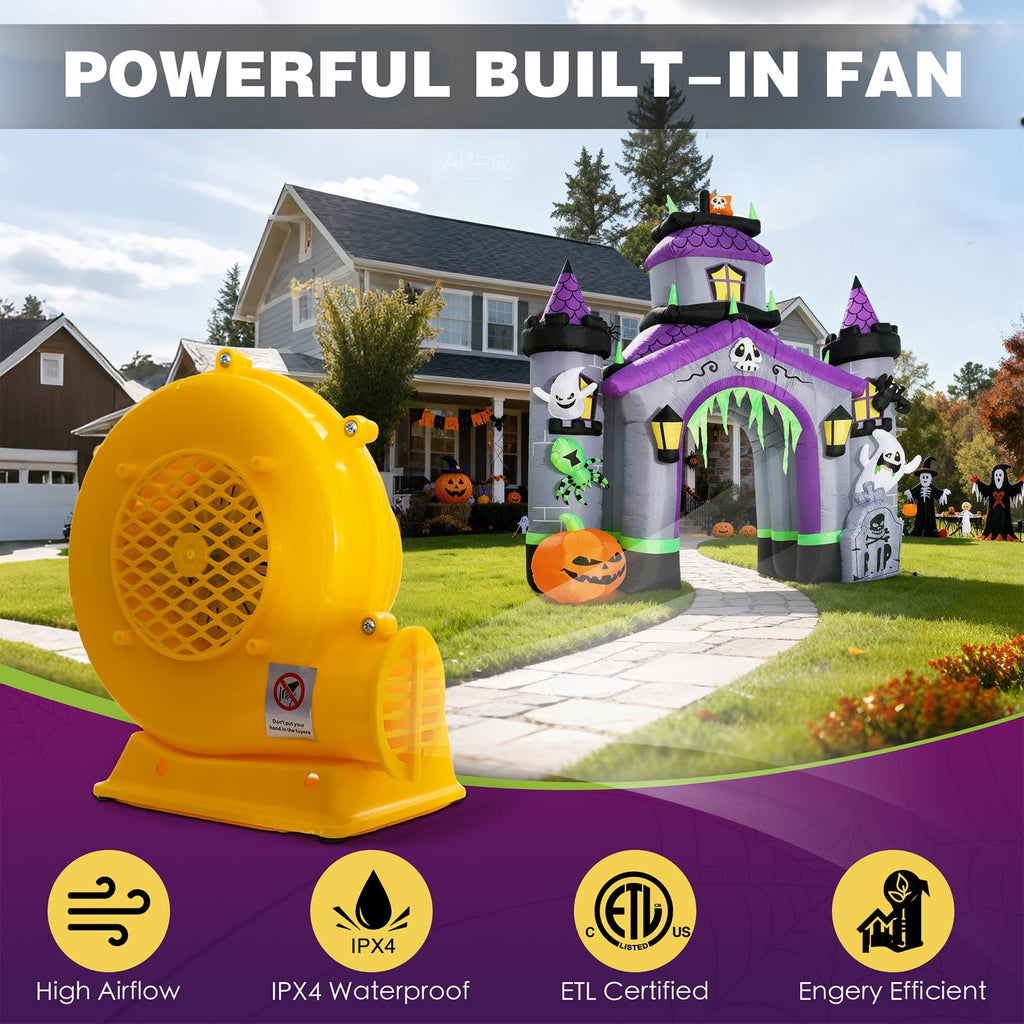 Giant 12.5 FT Halloween Inflatables Archway Outdoor Decorations Q1607