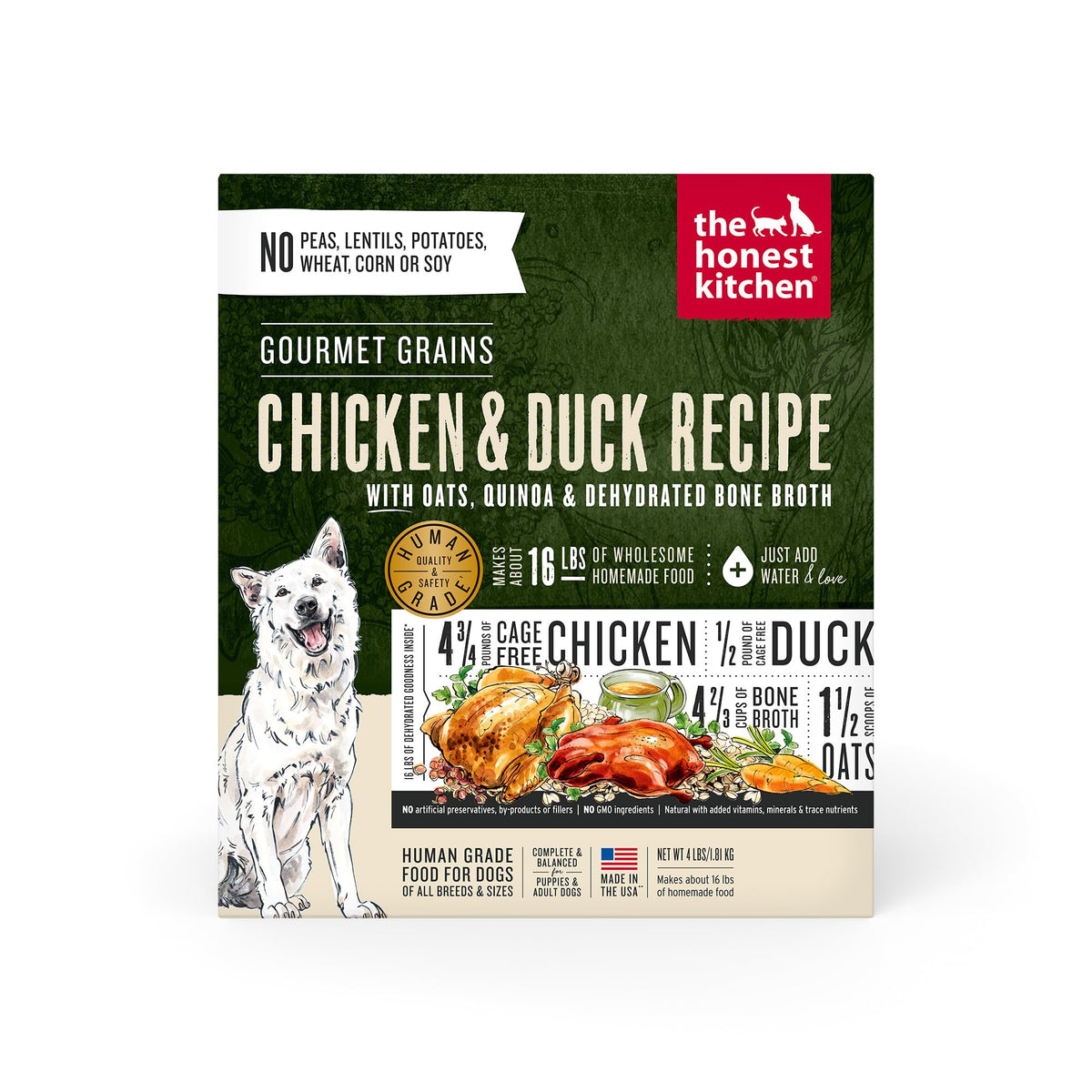 Dehydrated Dog Food Chicken & Duck 4 lb Z836