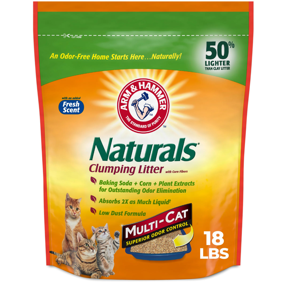 Clumping Cat Litter, 18 lbs I516394