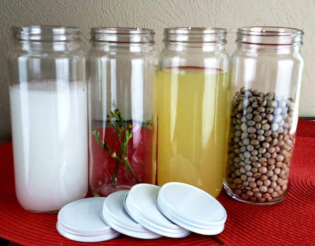 Wide Mouth Glass Bottle Jar 16 oz O763158