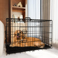 Foldable Metal Wire Dog Crate with Divider 48 Inch X666