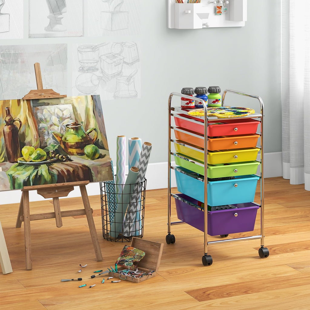 6 Drawer Rolling Storage Cart A261234