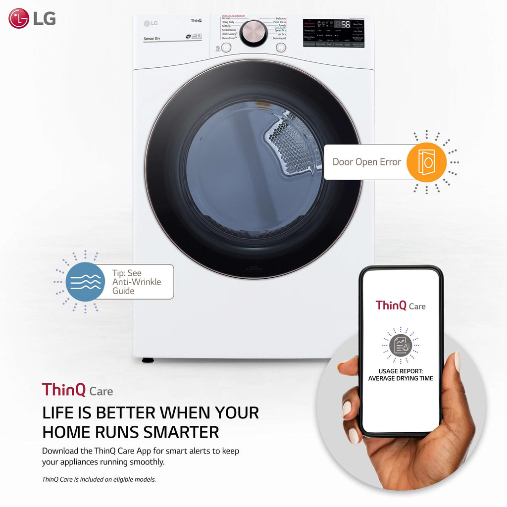 7.4 Cu. Ft. Vented Electric Dryer in White L412
