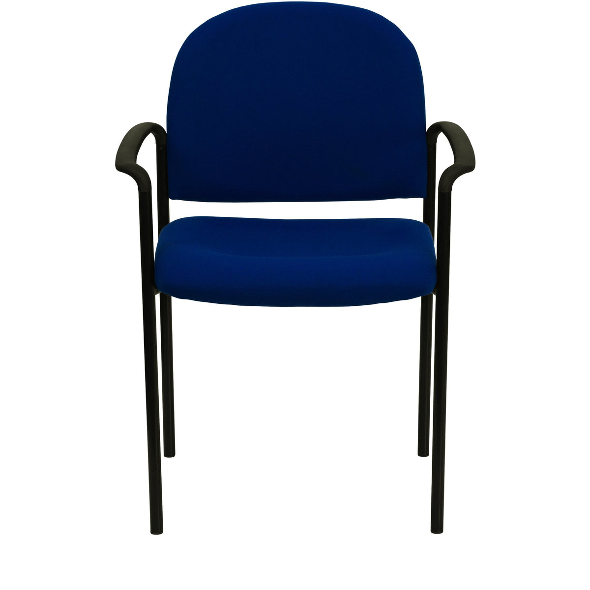 Navy Fabric Stackable Steel Side Chair U729