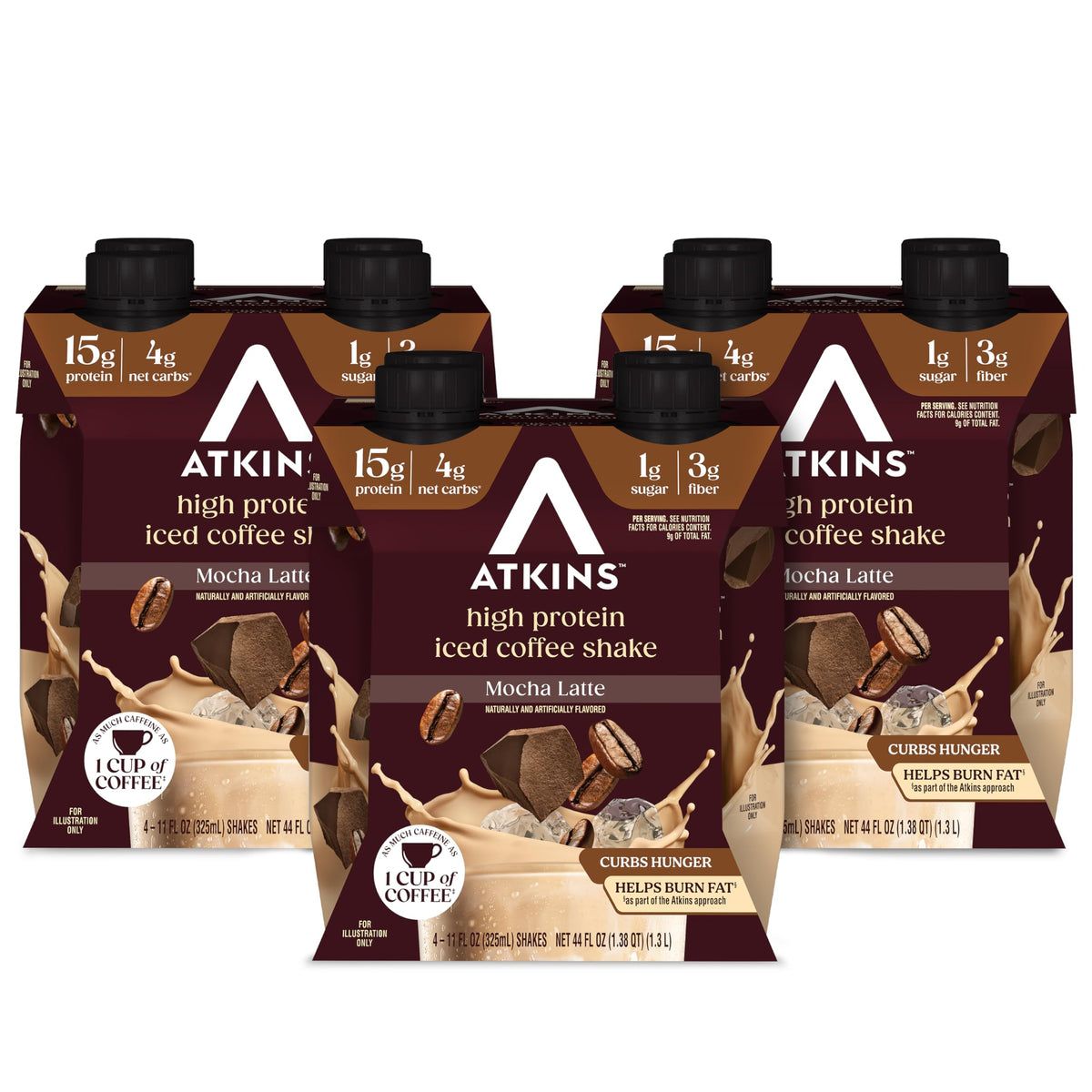 High Protein Mocha Latte Iced Coffee Shake, 12 Count M494649