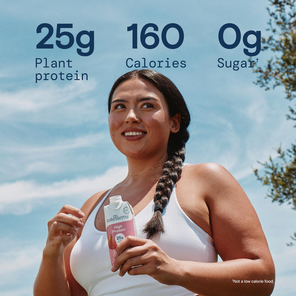 Organic High Protein Strawberry Shake, 25g Protein, 12 Pack W346476