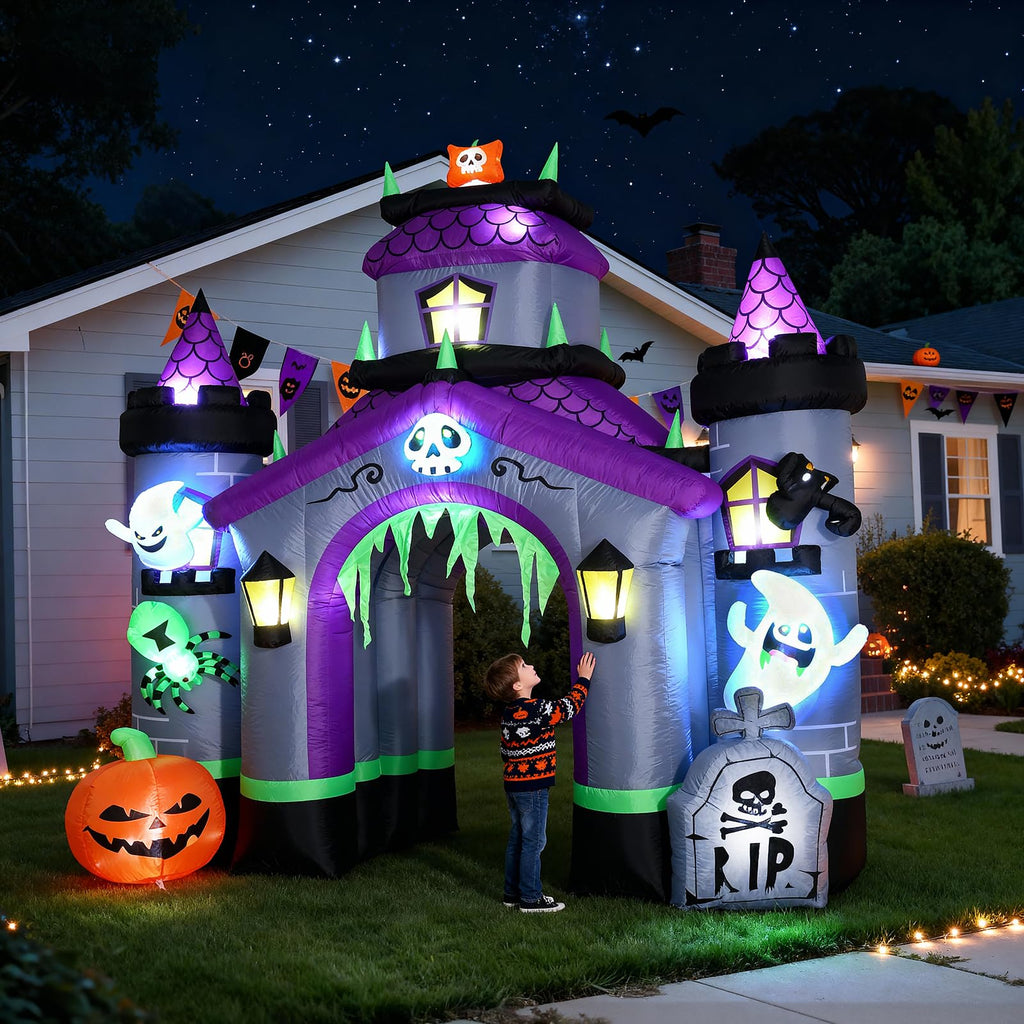 Giant 12.5 FT Halloween Inflatables Archway Outdoor Decorations Q1607