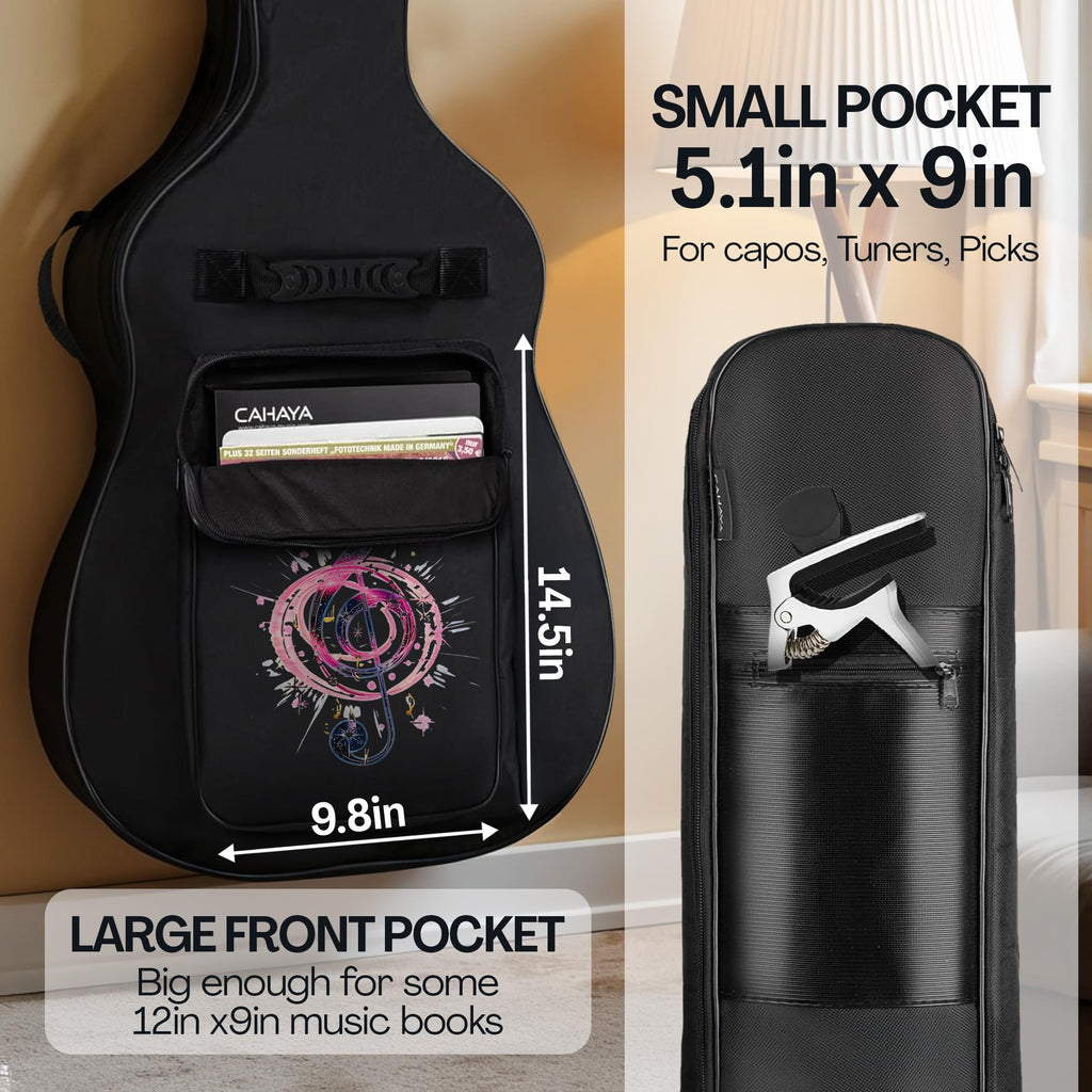 Soft Water Resistant Padded Guitar Gig Bag with Shoulder Straps and Pockets N430714