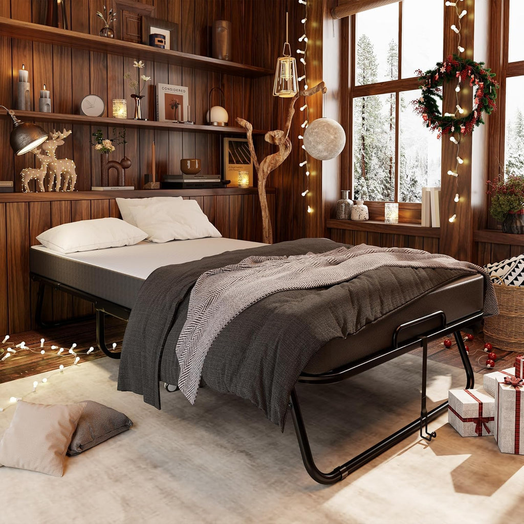 Folding Bed with Mattress Twin 75" x 38" W6537
