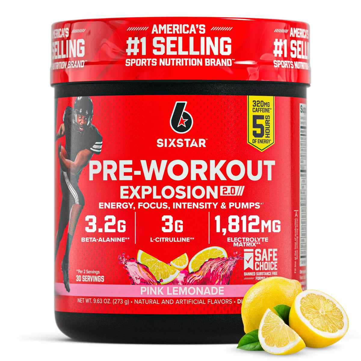 Pink Lemonade Pre-Workout Powder 30 Servings K567312