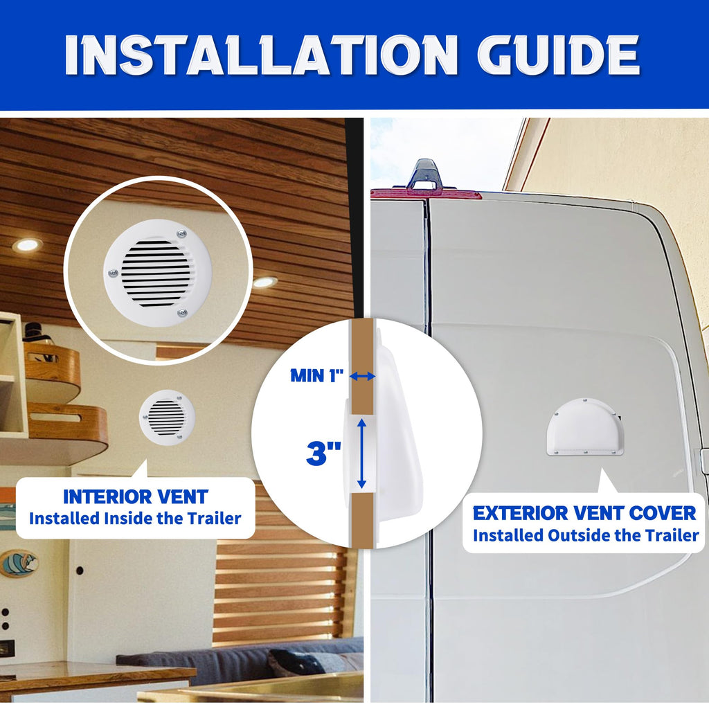 RV Vent Covers with Mounting Hardware Y36188