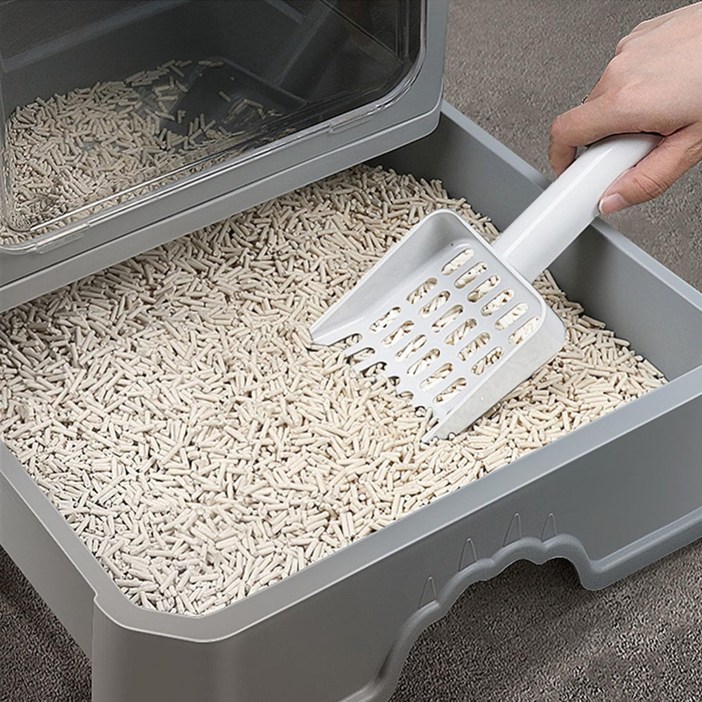 Foldable Enclosed Cat Litter Box with Lid E905