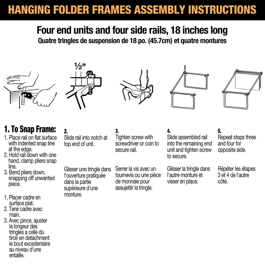 Letter Size Hanging File Frame 2-Pack U103531