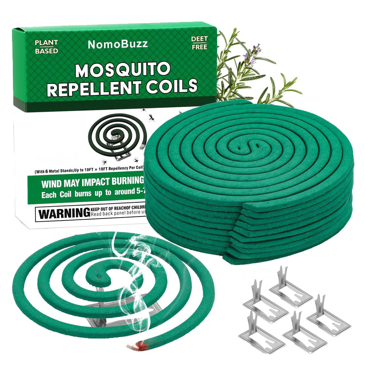 Citronella Mosquito Repellent Coils Outdoor 40 Count M121290