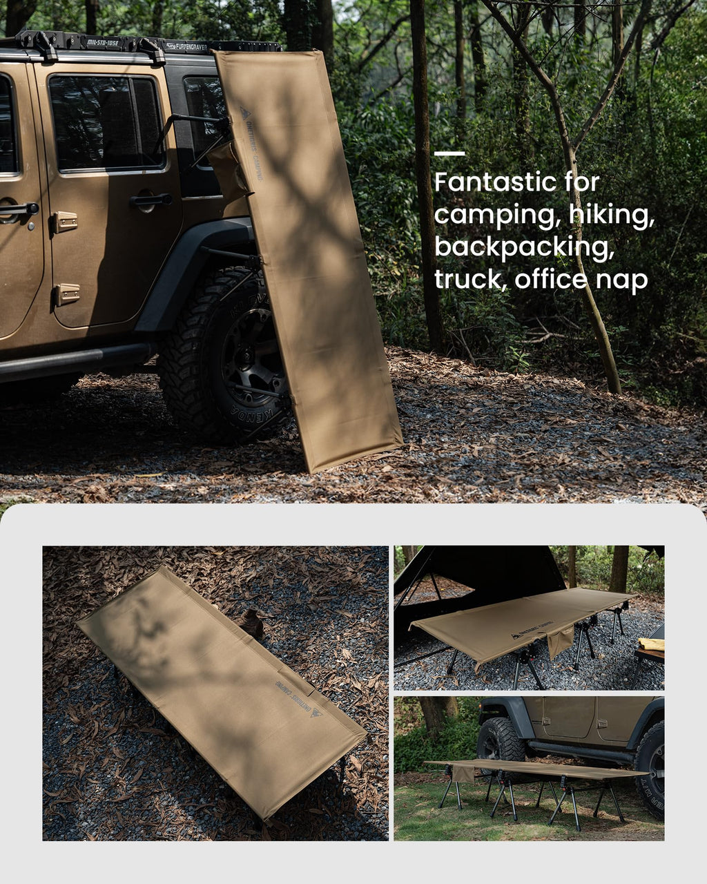Height Adjustable Folding Camping Cot U418
