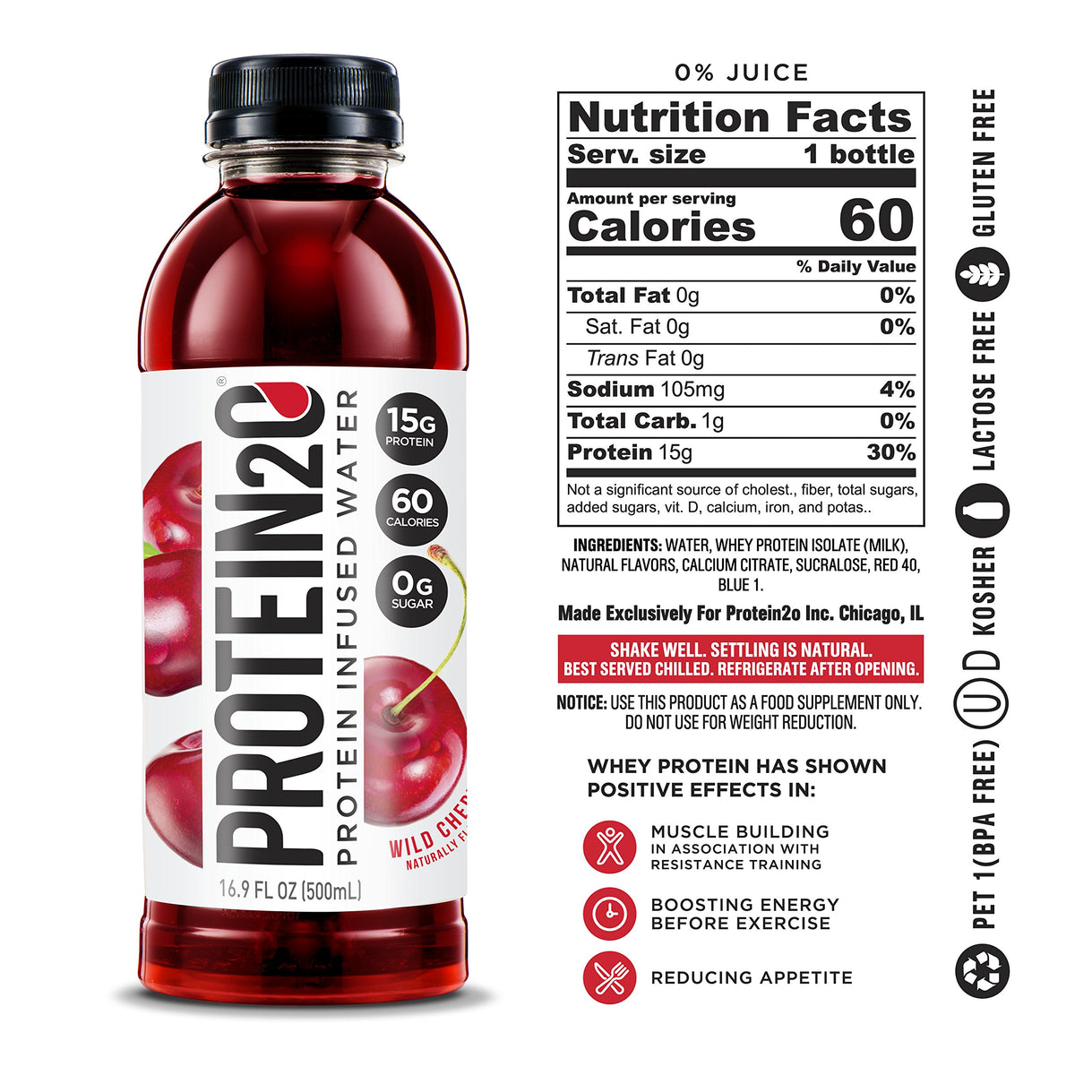Whey Protein Isolate Infused Water Variety Pack A478263