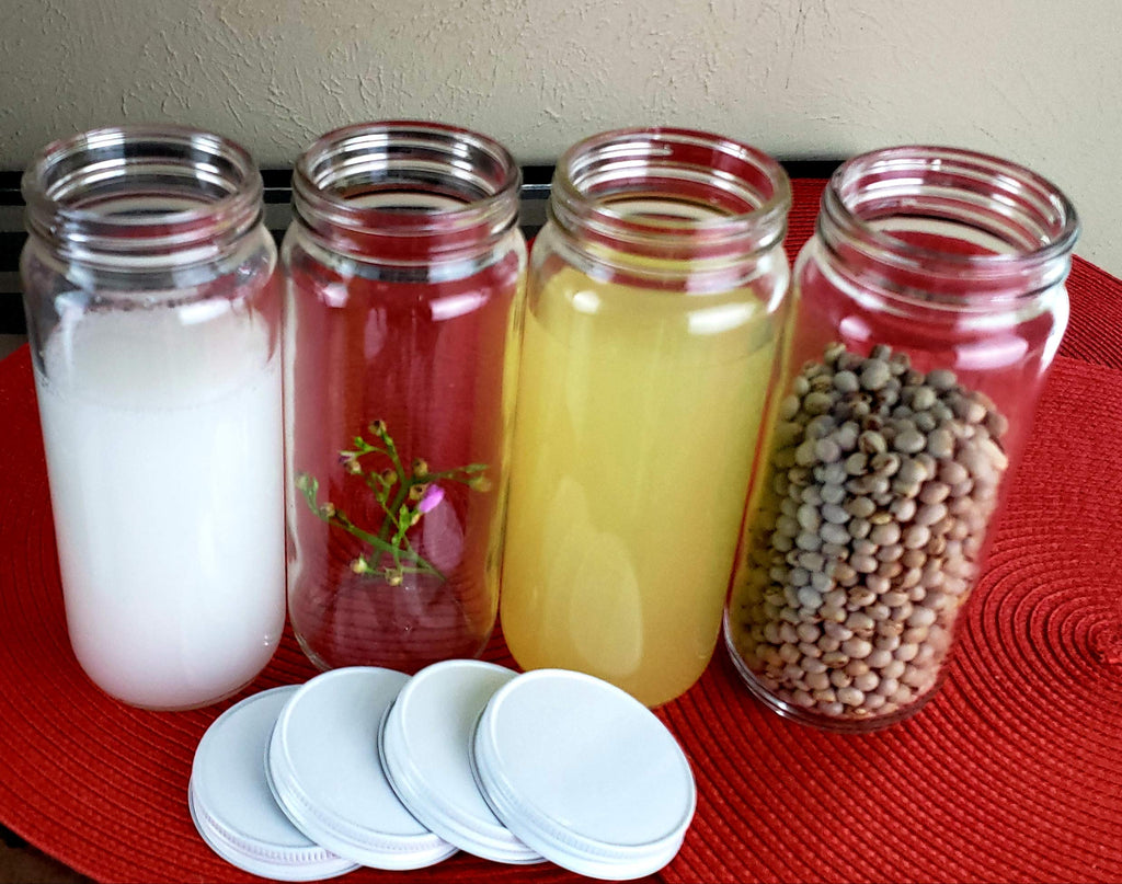 Wide Mouth Glass Bottle Jar 16 oz O763158
