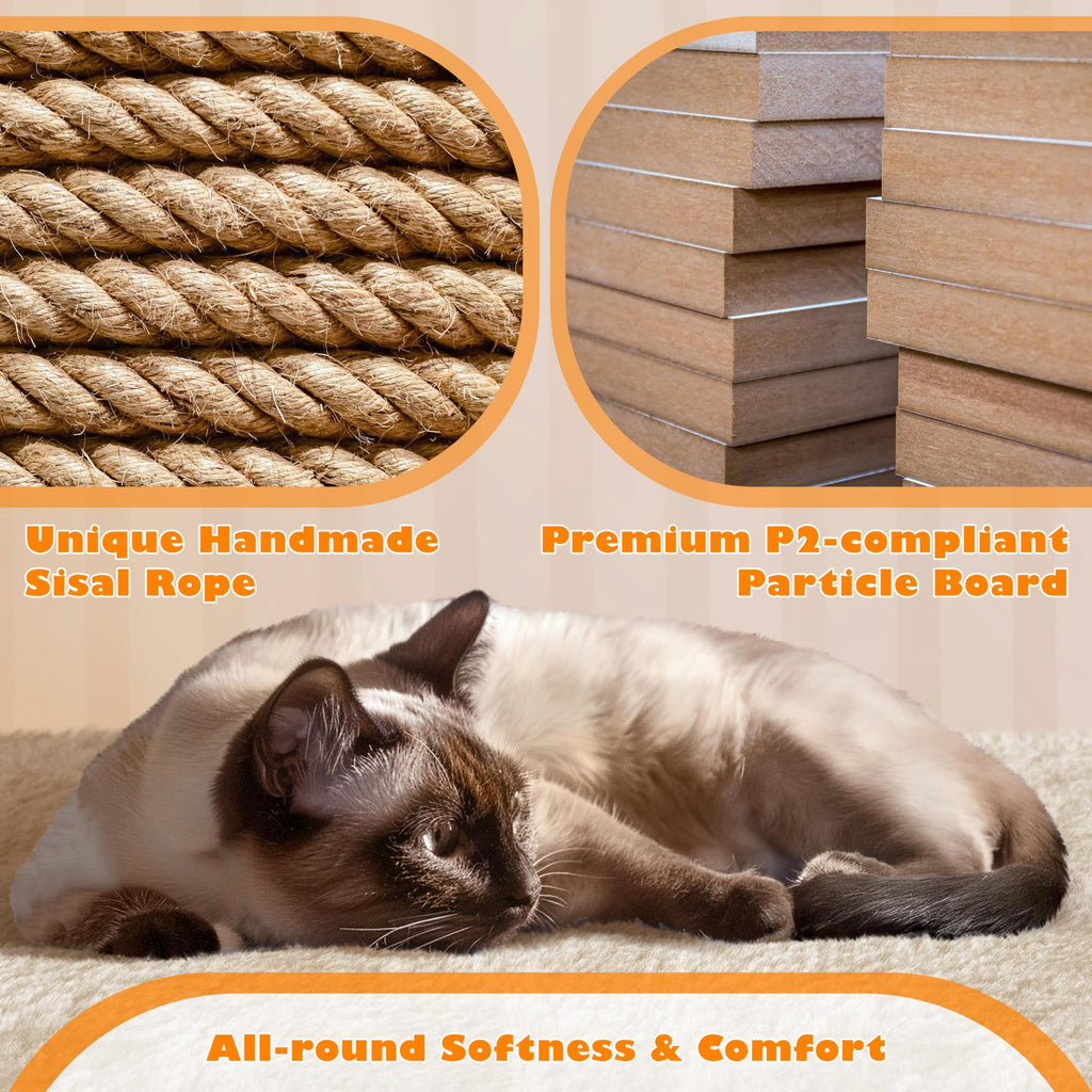 Beige 70.5in Multi-Level Cat Tree Y3125